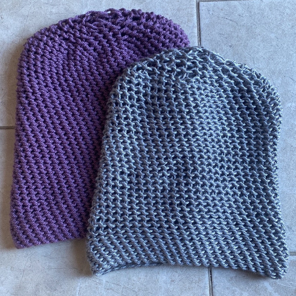 Set of 2 Handmade Crochet Beanie Hats